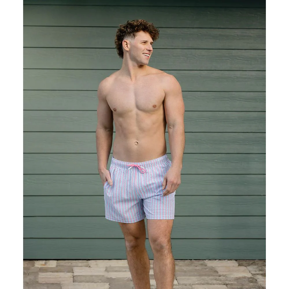 Southern Shirt Men's Clubhouse Seersucker Swim Shorts - Image 5