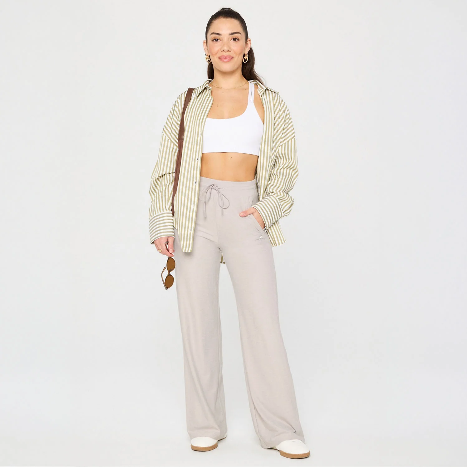 Fabletics Women's Cloud Jersey Wide Leg Pants - Image 3