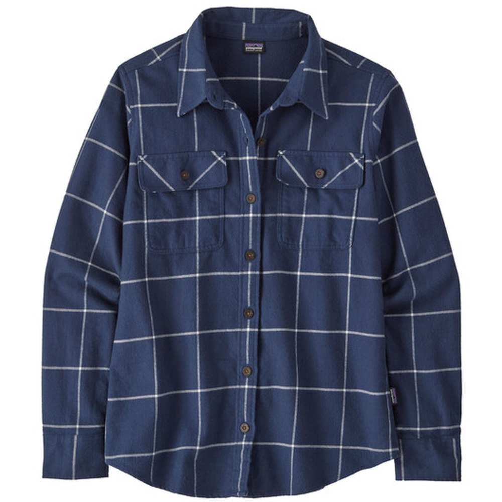 Patagonia Women's Long-Sleeved Organic Cotton Midweight Fjord Flannel Shirt - Image 4
